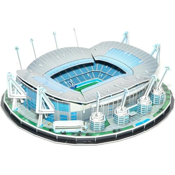 3D STADIUM PUZZLE MANCHESTER ETIHAD STADIUM GRAND UNIQUE & COLLECTIBLE MODEL ASSEMBLY BUILDING KIT FOR KIDS & ADULTS 119PCS - Image 2